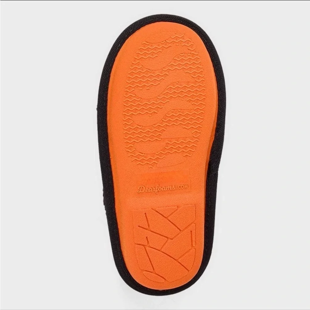 DLuxe by Dearfoams kids scuff skeleton slippers NWT